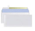 Blue anti-opening confidential envelope with self-adhesive seal, 105x240mm size