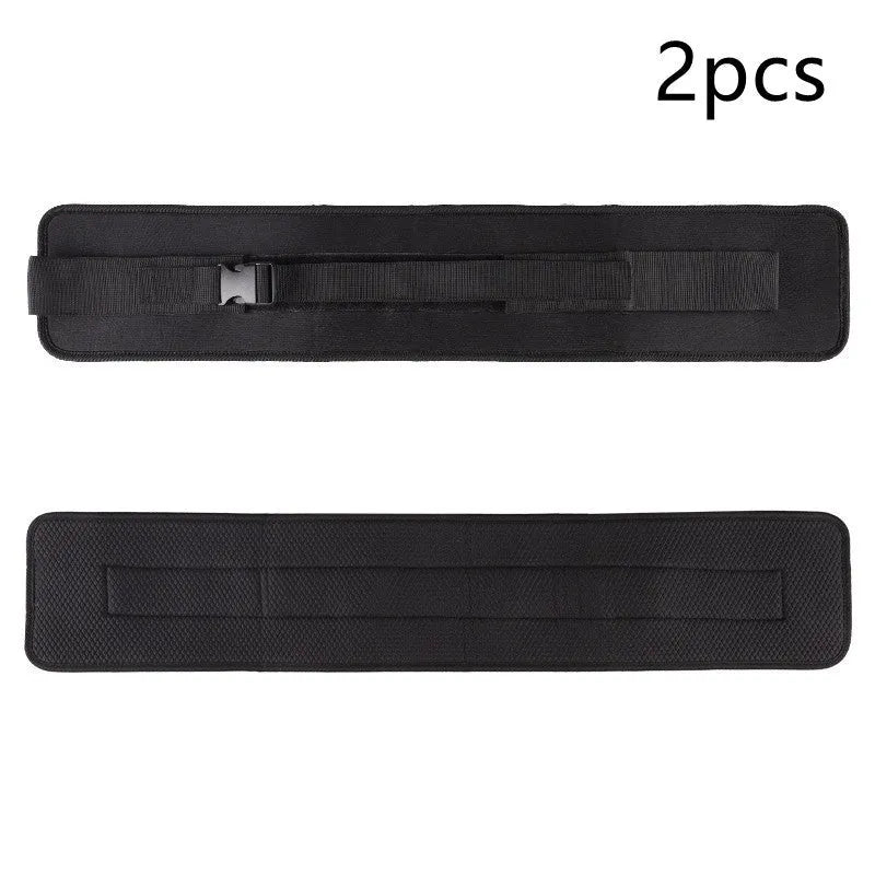 Black and pink weight-bearing hip bridge training belt for dumbbell barbell exercises with lumbar support