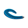 Single-ear Bluetooth earphone in black, blue or red colours with out-of-ear mounted design for hands-free communication