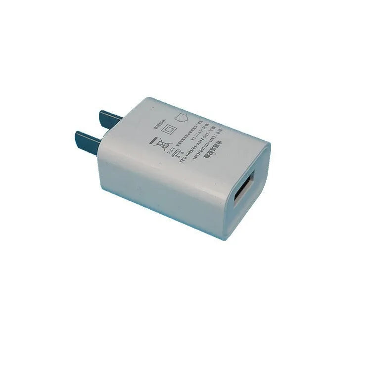 White USB power adapter with 5V1A output for M1/S mobile phone charging
