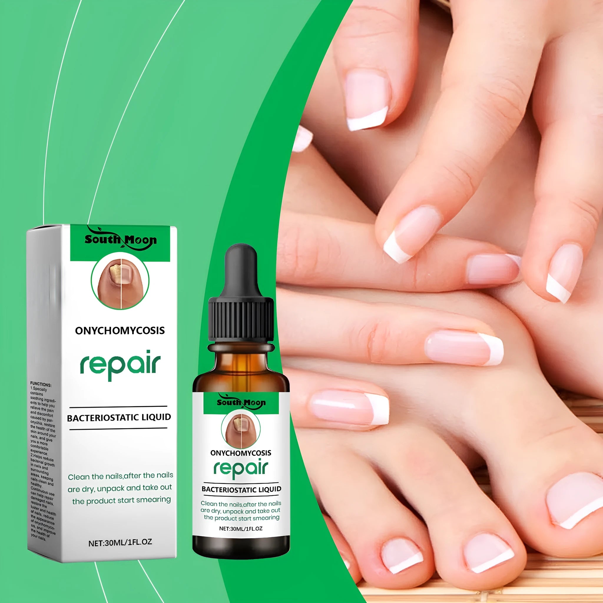 30ml nail nursing solution bottle for gentle daily cleaning treatment