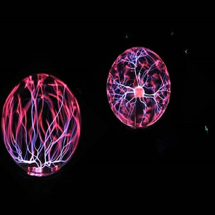 Coloured glass magic ball light on ABS base with USB cable for desk decoration