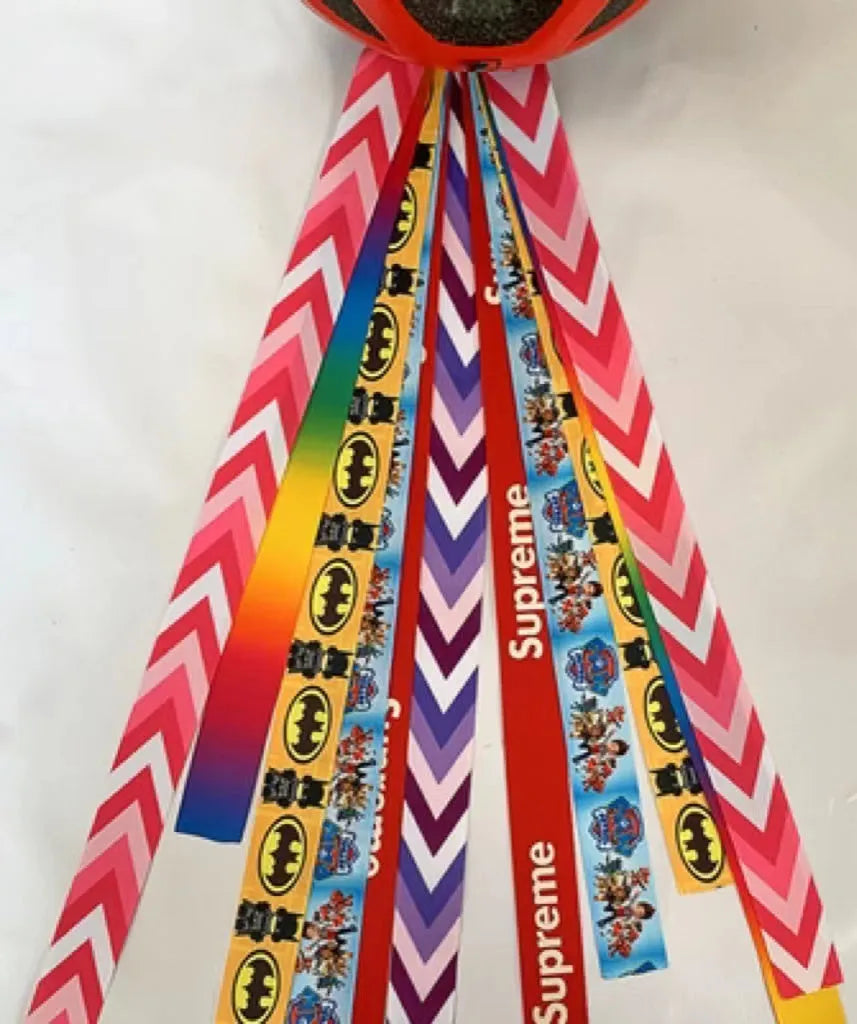 Children's helmet decorative streamer in multiple colour options for roller skating and balancing car safety gear