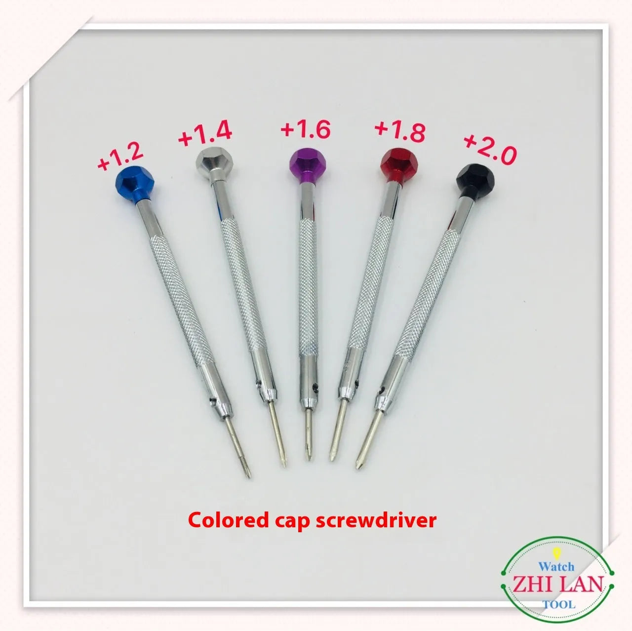 6-piece colour aluminium watch repair screwdriver set with copper handles