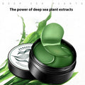 Pack of 60 green seaweed extract eye masks with collagen essence and sodium hyaluronate