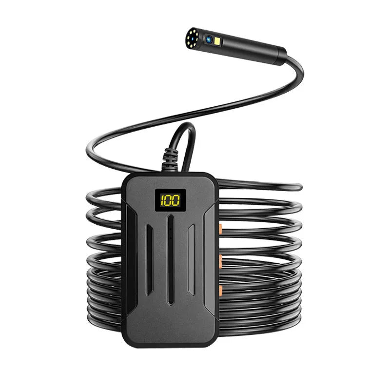 Wireless dual lens endoscope camera with 5.5mm and 8mm waterproof probes and accessories