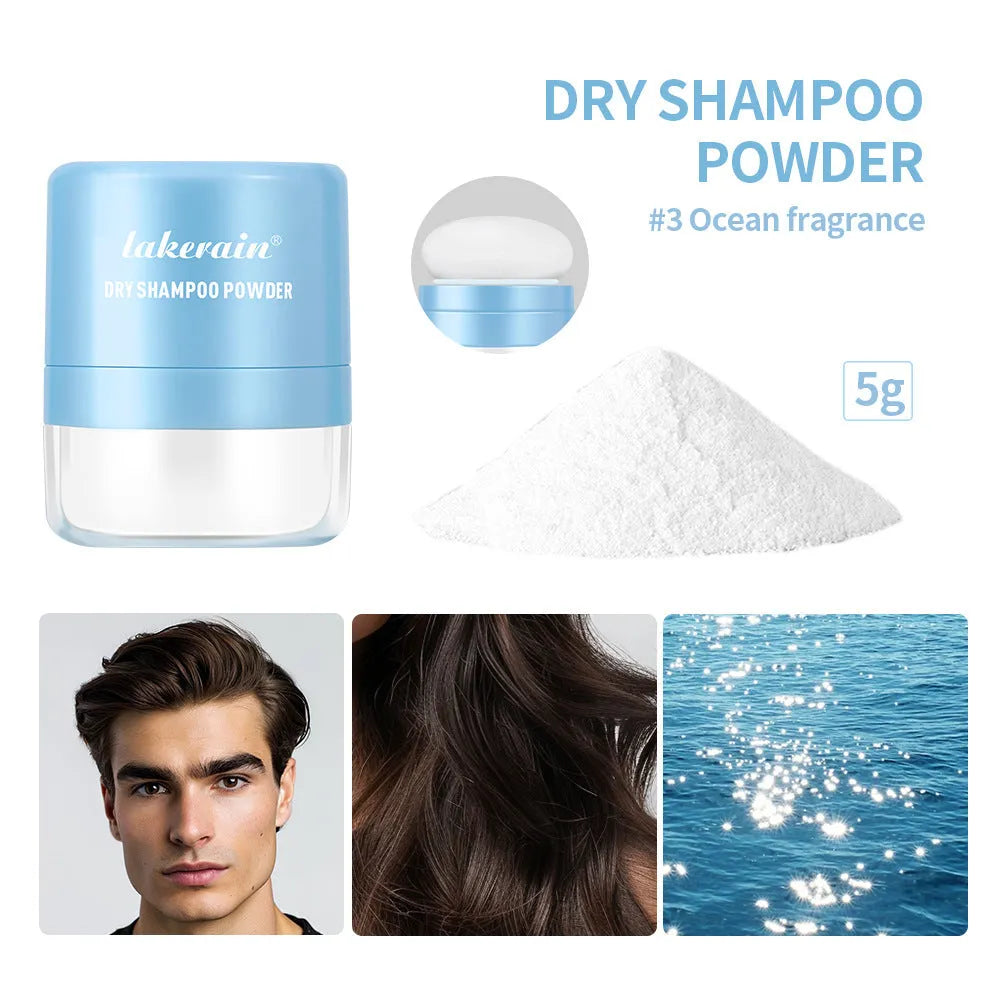 5g hair dry cleaning booster powder sachet with sponge applicator for oily bangs
