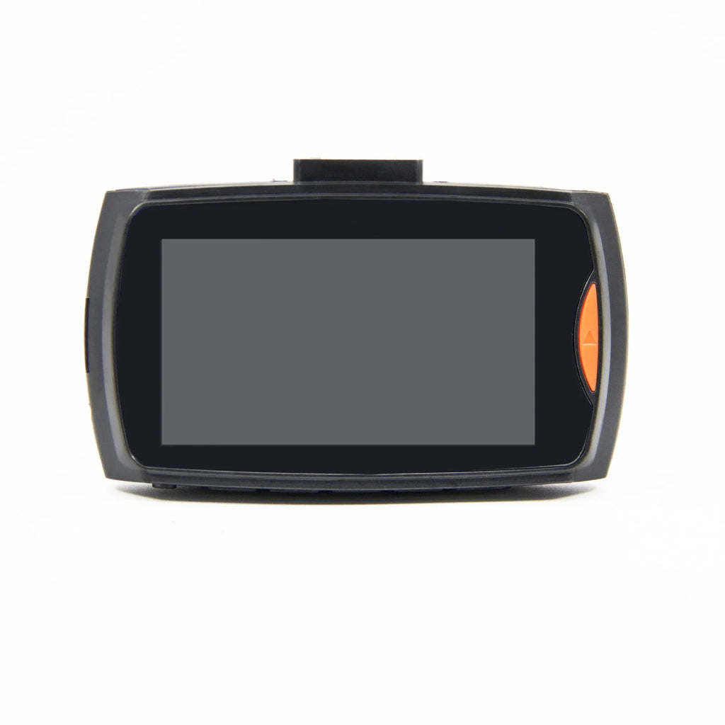 G30 HD dual-channel car DVR camera system with front and rear lenses on a windscreen bracket.