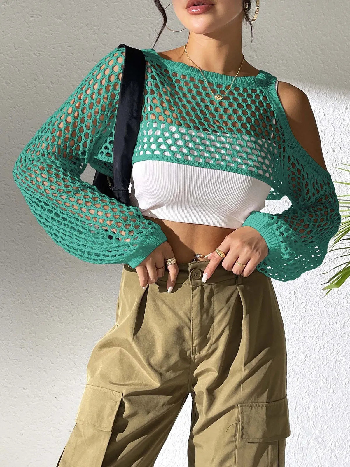 Hollowed mesh beach shirt in polypropylene fibre available in six colours with free size fit