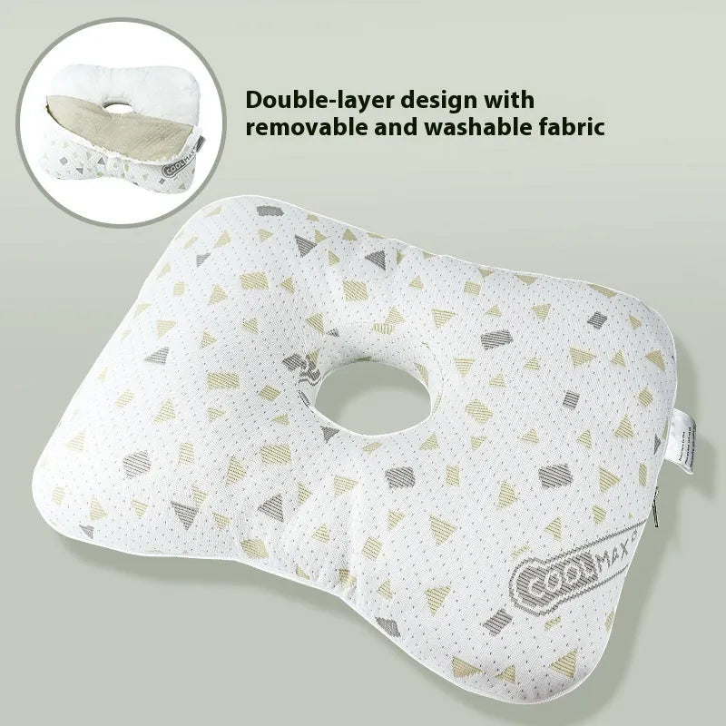 Beauty salon single hole ear pillow with detachable cover in new Chinese style