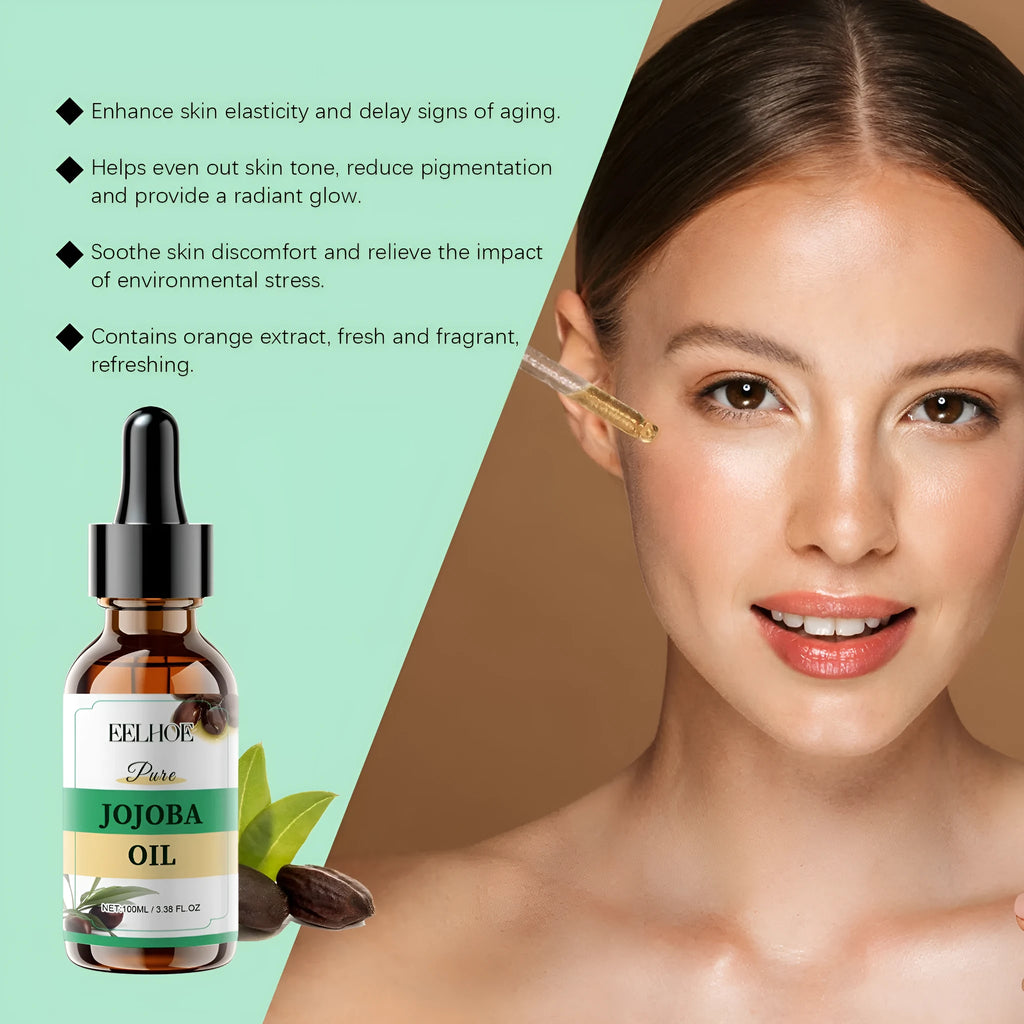 100ml organic jojoba oil bottle for facial moisturising and skin elasticity treatment