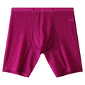 Men's transparent lace boxer shorts in lengthened style with mid waist