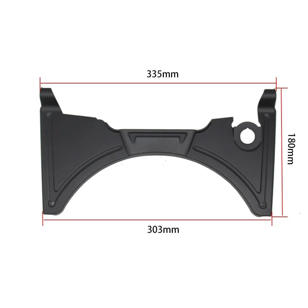 Black motorcycle cockpit fairing for BMW R1250GS and R1200GS LC models