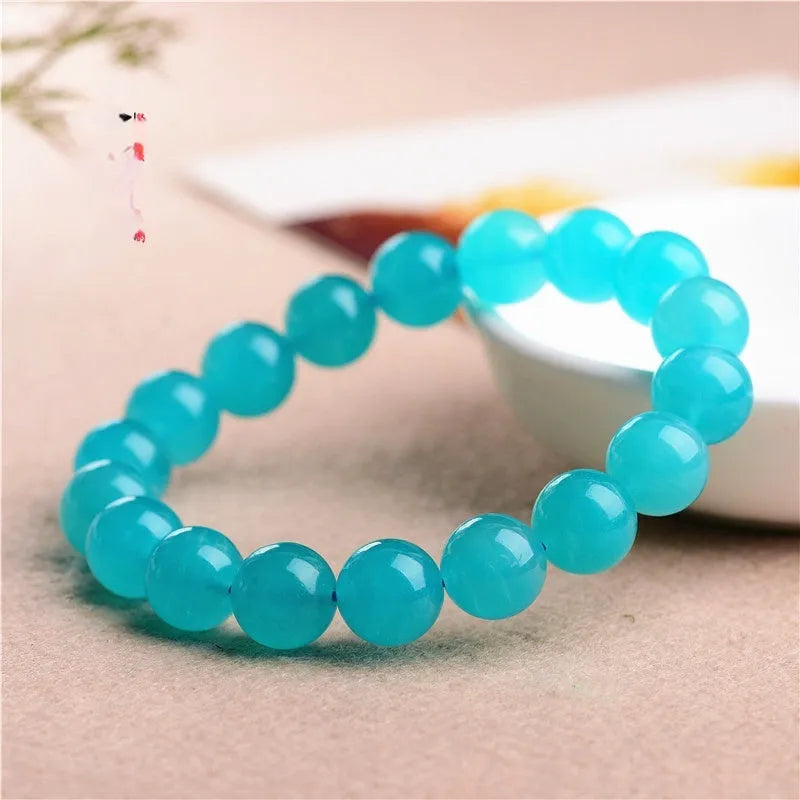 7A grade Amazonite scattered beads in ice colours with polished finish for jewellery making