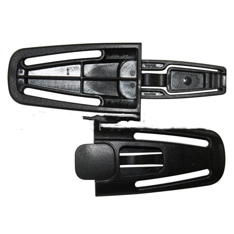 Black nylon PA66 child safety seat buckle lock button for 5-point harness systems
