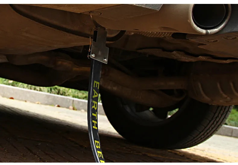 Black 370mm car electrostatic grounding chain with rubber and copper construction for vehicles