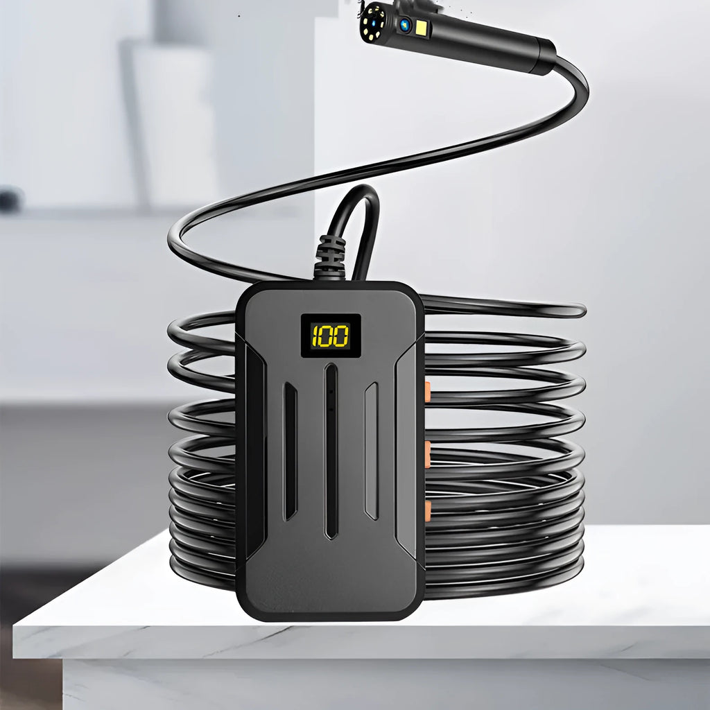 Wireless dual lens endoscope camera with 5.5mm and 8mm waterproof probes and accessories