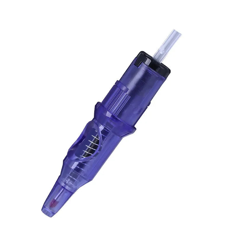 Tattoo integrated needle drawing tool with ballpoint pen attachment in black colour option