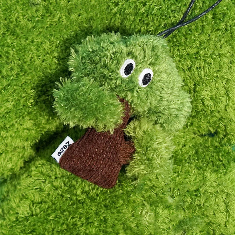 Pine tree shaped cat toy with bag pendant and tease stick for interactive play