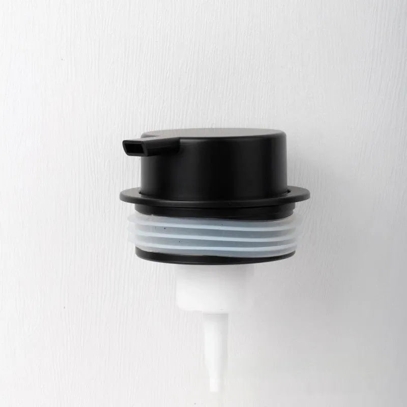 ABS plastic manual foam pump head for soap or cleanser in gold, silver, black, and Asian gold colours