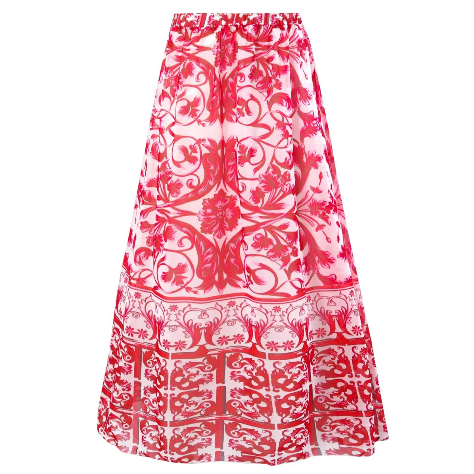 Women's one-piece swimsuit with matching skirt set in polyester fabric available in multiple colours