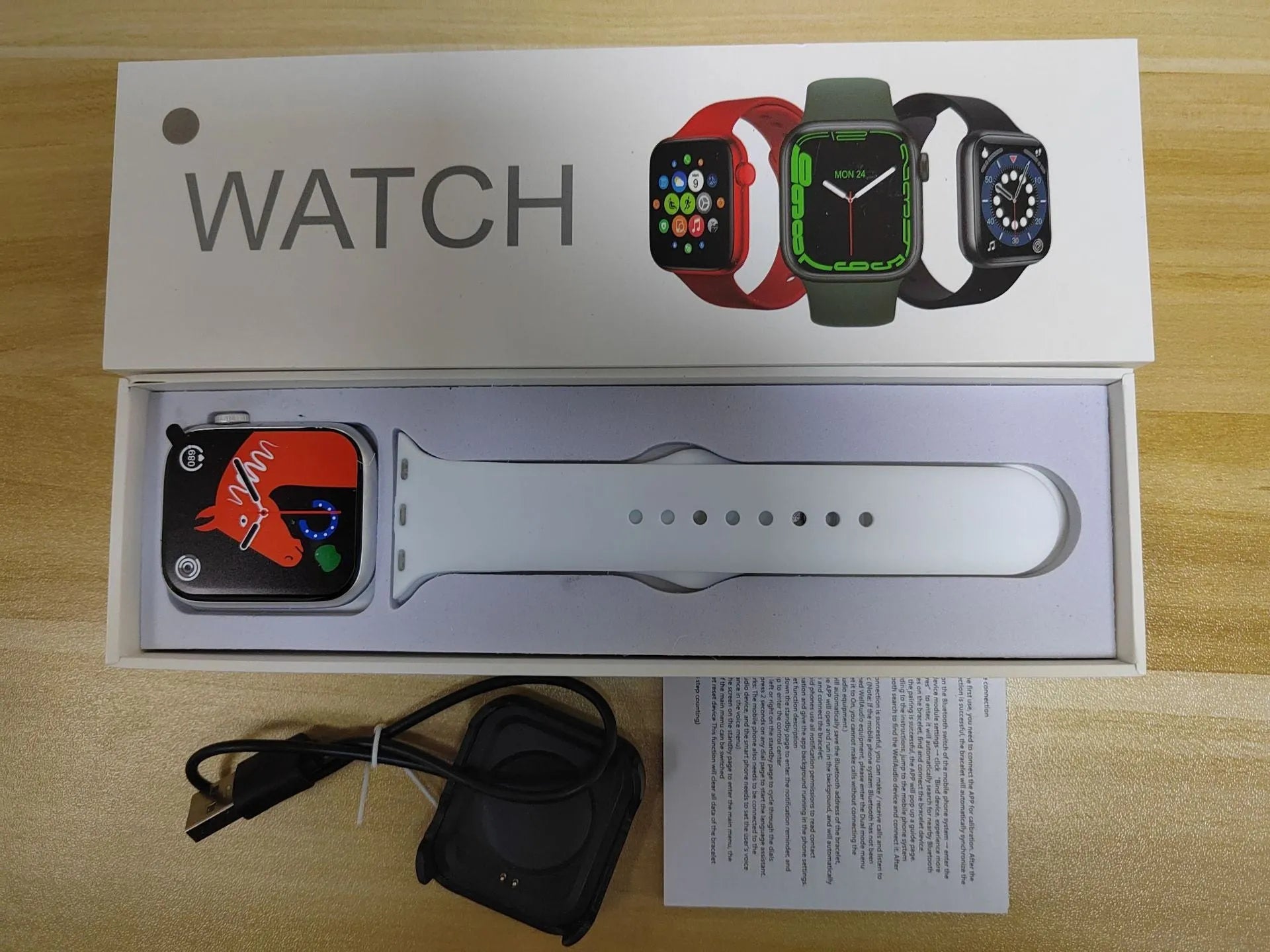 GT20 smartwatch with alloy case, silicone strap, and 1.75-inch screen displaying heart rate data