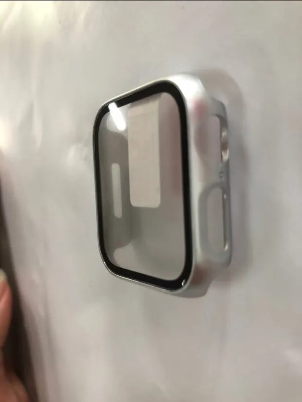 PC tempered film protective case for Apple Watch in multiple colours and sizes.