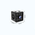 Black K13 remote network sports camera on its bracket, showing cubic 26 cm design.