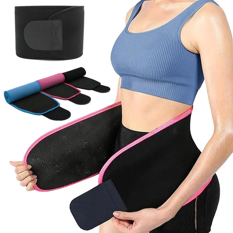 Neoprene hot lumbar support belt for adult fitness and running in black, blue and pink colours