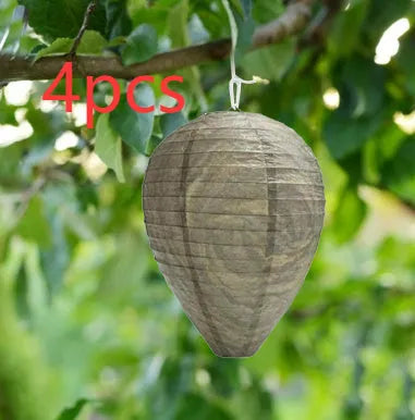 22 by 28 cm beehive style paper lantern with honeycomb design in photographic colour