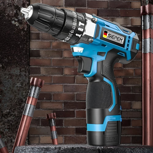 12V dual-speed impact pistol drill electric screwdriver with pistol grip and luxury packaging