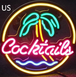 LED coffee neon billboard advertising light with mixed colour illumination for commercial decoration