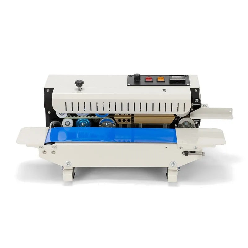 Manual steel seal sealing machine with integrated date printing mechanism for tabletop commercial use