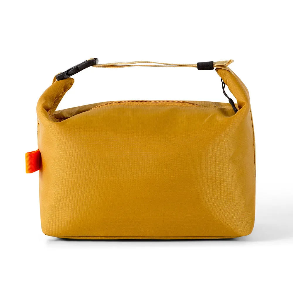 Japanese style insulated storage bag in Oxford cloth with wide opening for food items