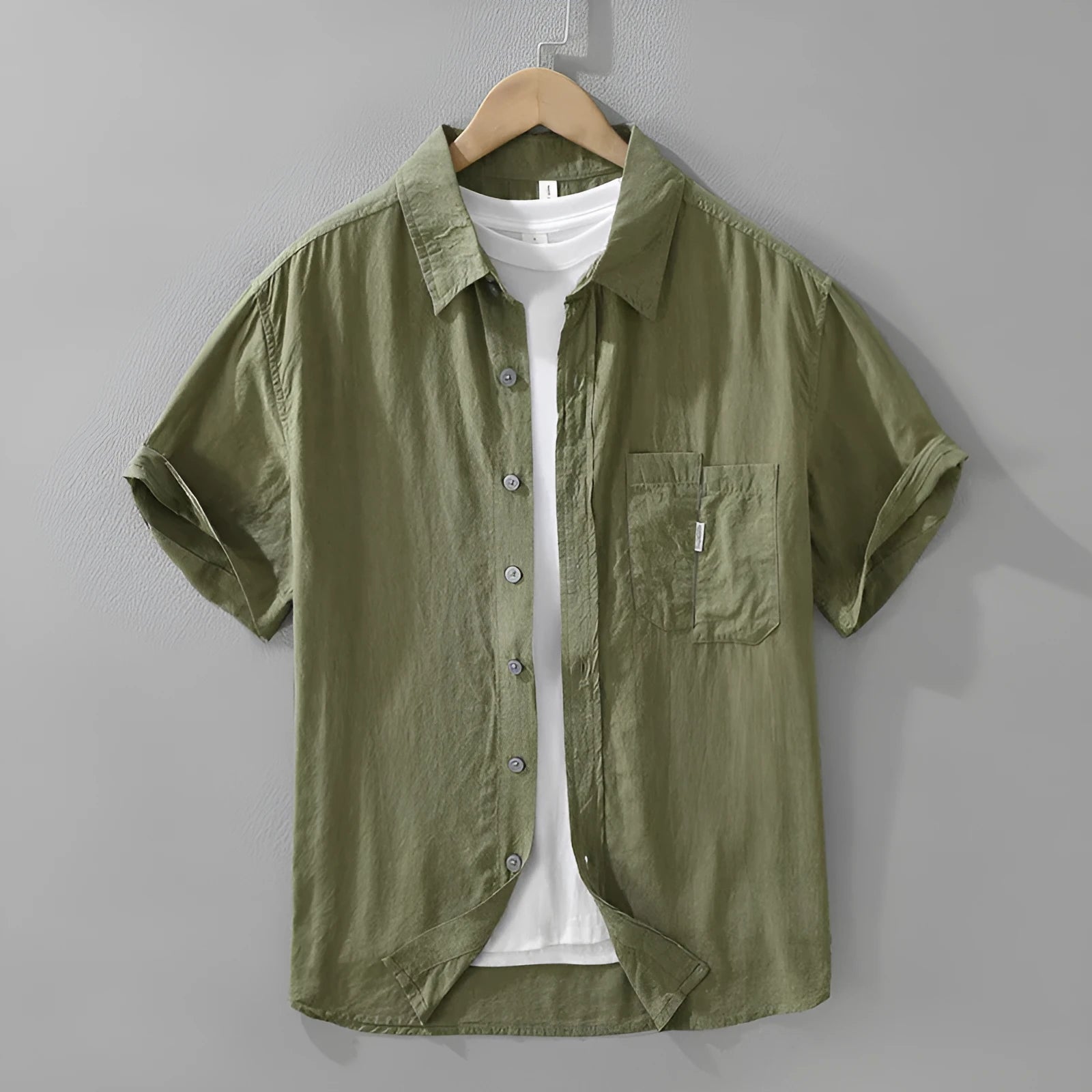 Women's loose-fitting lyocell cardigan in black, green, or purple with short sleeves