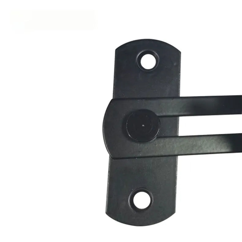 Warehouse hook sliding door lock in stainless steel or carbon steel with 90-degree latch mechanism