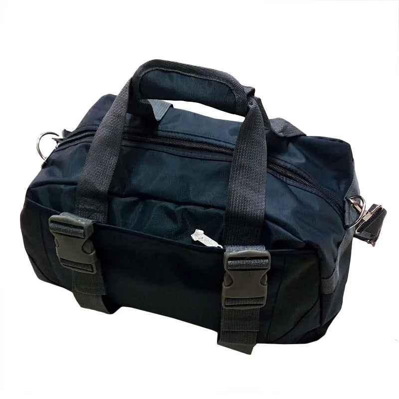 Nylon gym bag in selected colour with adjustable strap for yoga and sports