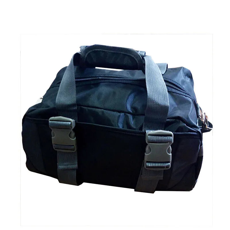 Nylon gym bag in selected colour with adjustable strap for yoga and sports