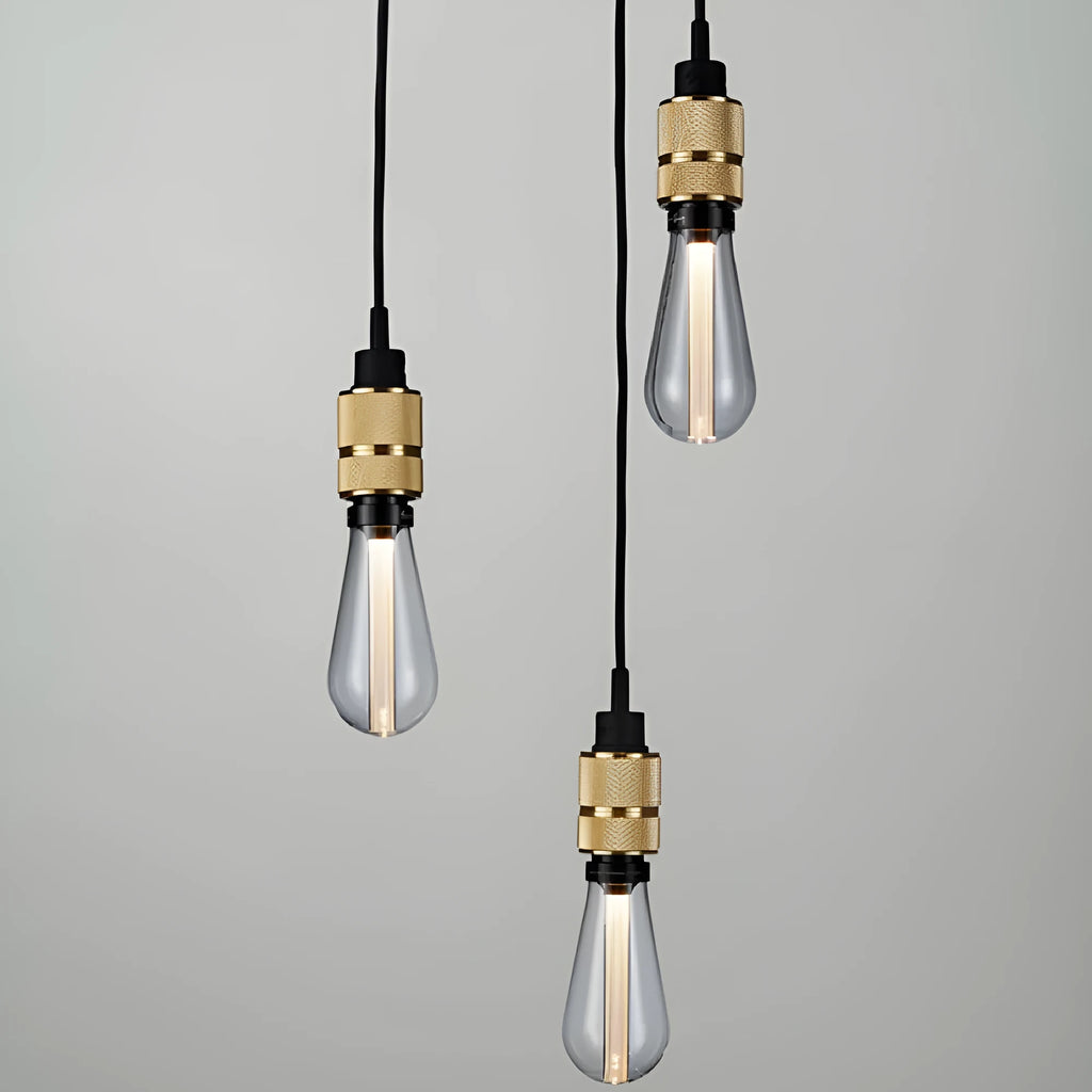 DIY decorative chandelier assembly kit with braided power cord and electroplated lamp holder in multiple colour finishes