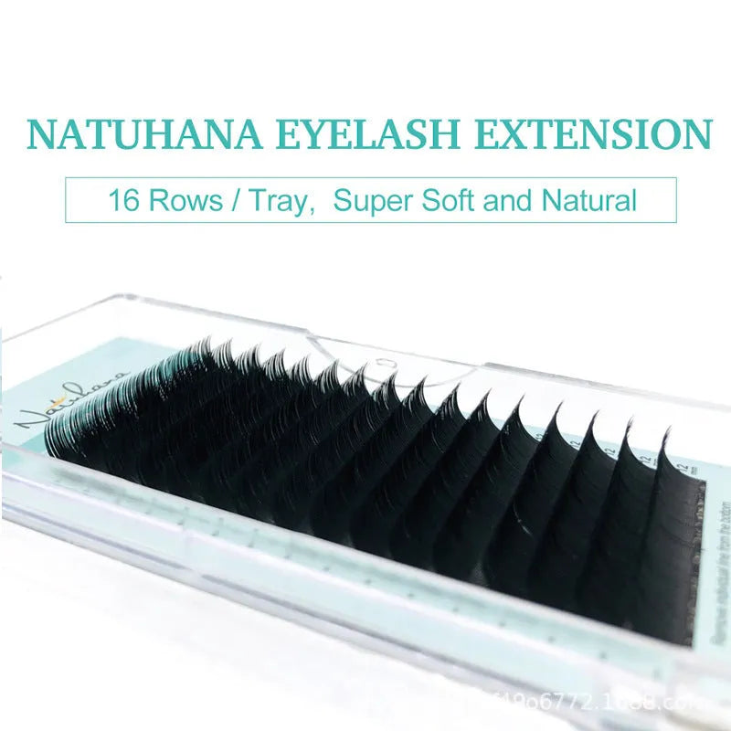 Pair of artificial fibre false eyelashes with soft velvet texture, showing varied curl and length options.