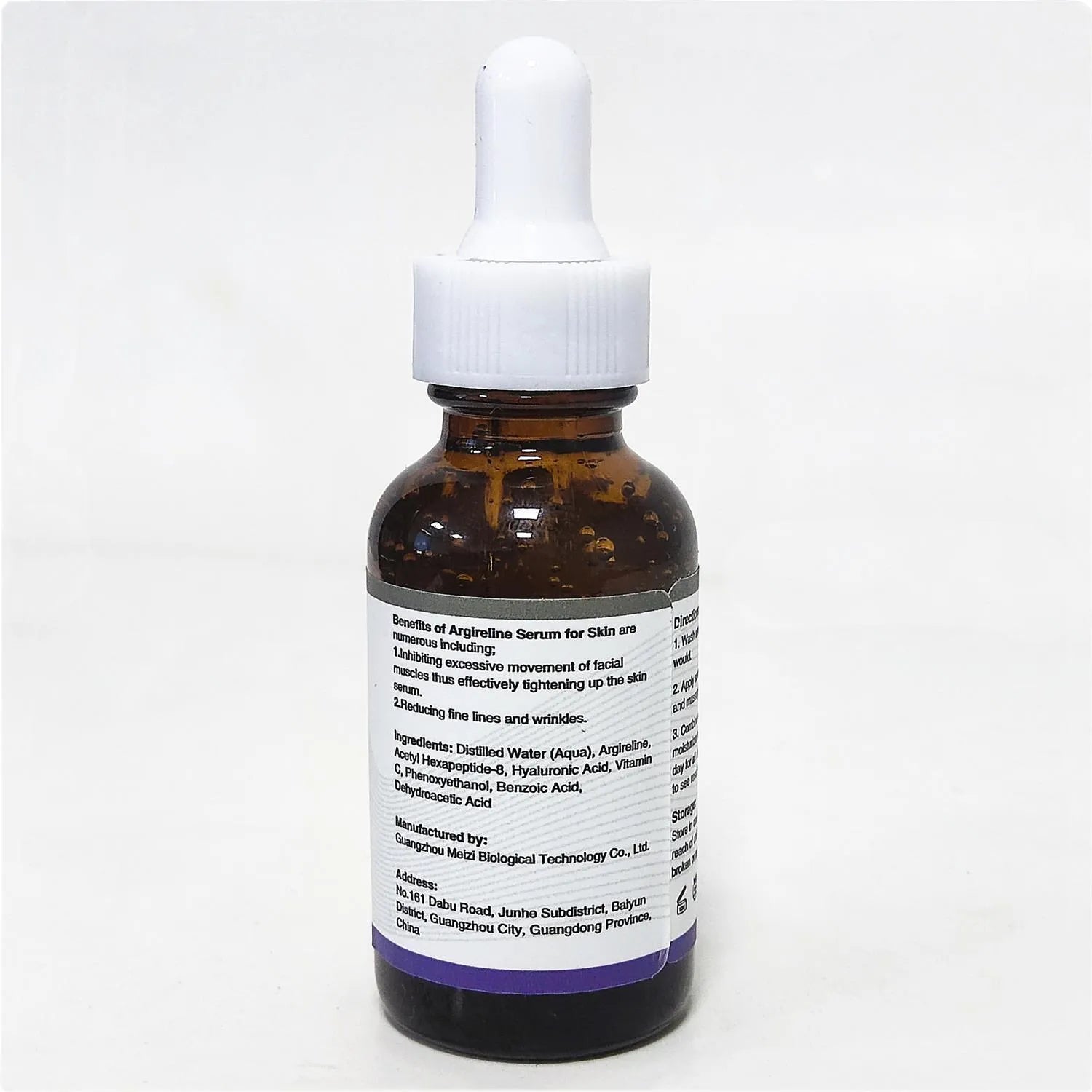 Six-peptide firming anti-wrinkle moisturising liquid 30ml bottle with moisturising stock solution