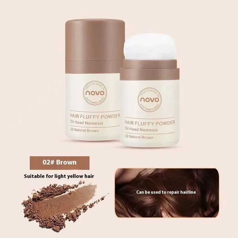 Veejaga Mattifying Powder compact for hairline and face oil control in transparent and brown shades.