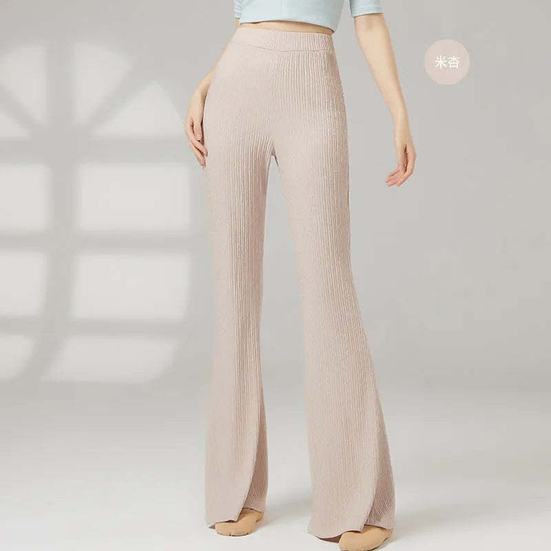 Women's classical dance practice trousers in polyester fibre available in five colours