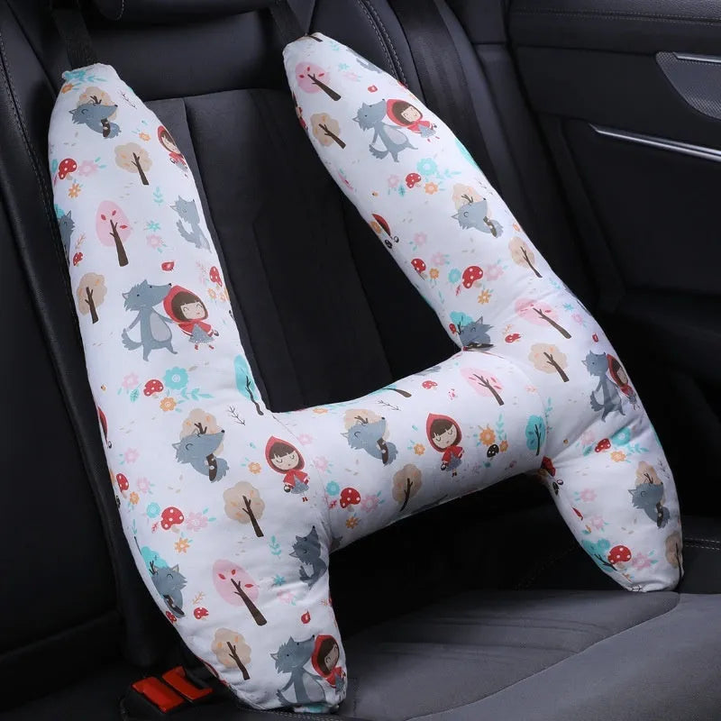 55x70cm automotive headrest car sleeping pillow with character patterns