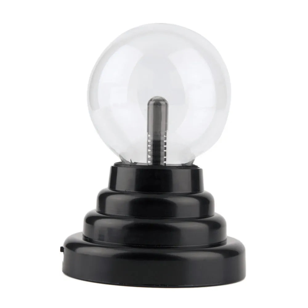 Coloured glass magic ball light on ABS base with USB cable for desk decoration