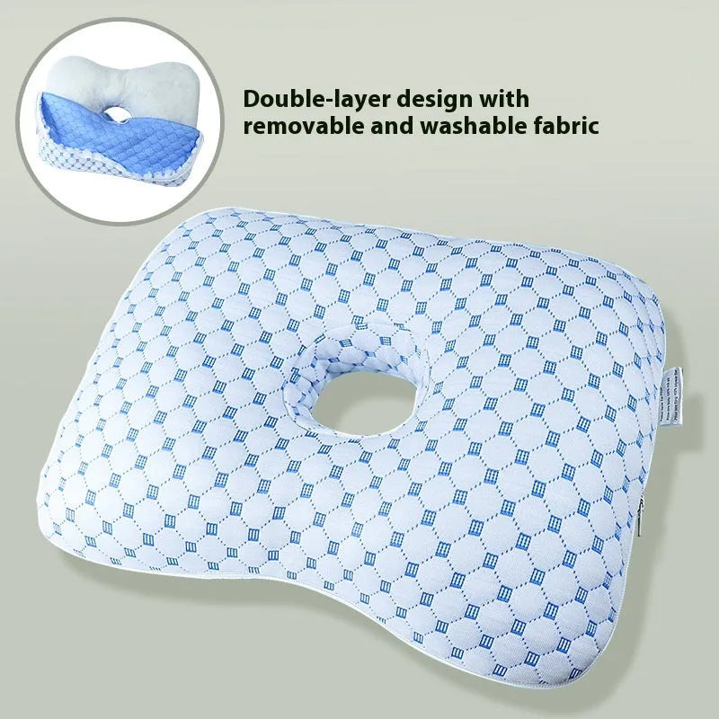 Beauty salon single hole ear pillow with detachable cover in new Chinese style