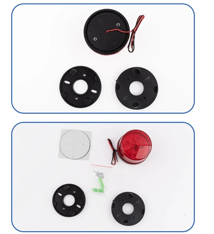 HC-79 24v warning alarm light unit in red with mounting base