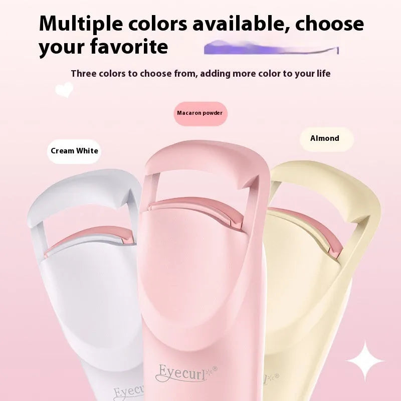 Plastic USB rechargeable electric heating eyelash curler in choice of colours