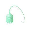 Automatic cat wand toy with swinging silicone tail measuring 38 cm long
