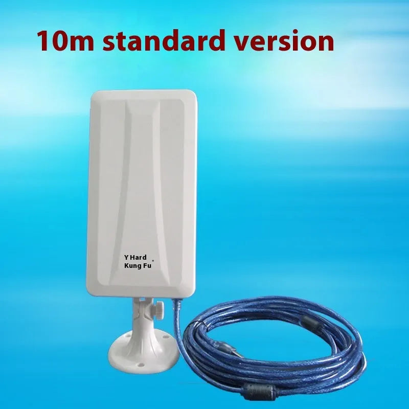 White USB wireless network card for desktop and laptop computers with extended coverage options